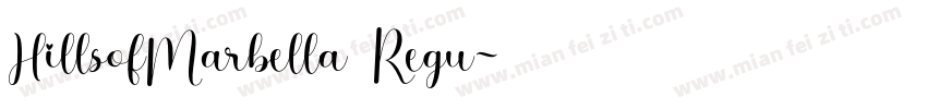 HillsofMarbella Regu字体转换